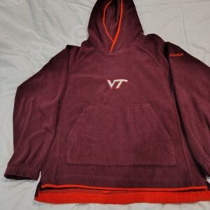 Columbia Burgundy and Orange Fleece Hoodie